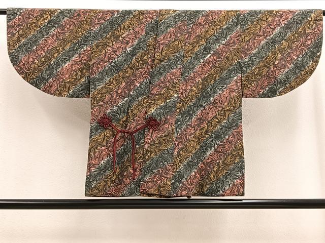 平和屋着物∞道中着 墨流し文様 正絹 逸品 BAAU0056gt