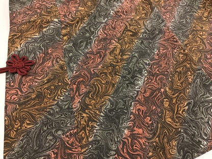 平和屋着物∞道中着 墨流し文様 正絹 逸品 BAAU0056gt