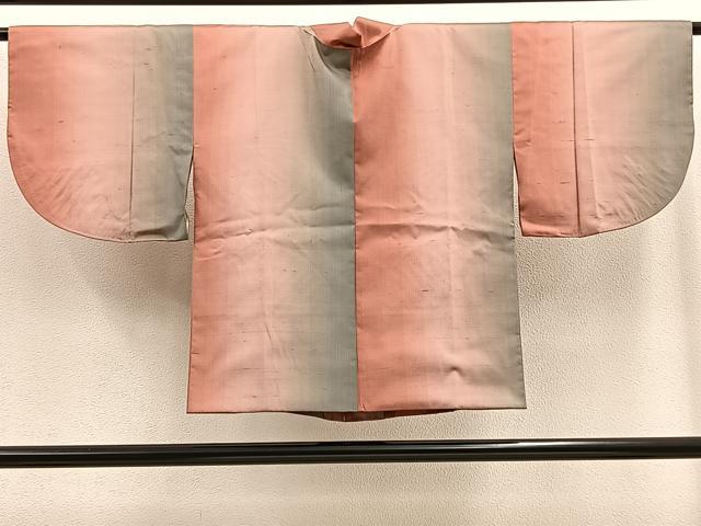 平和屋着物∞道中着 紬地 間道 正絹 逸品 BAAU0061gt