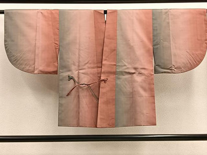 平和屋着物∞道中着 紬地 間道 正絹 逸品 BAAU0061gt