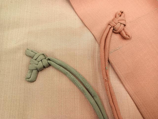 平和屋着物∞道中着 紬地 間道 正絹 逸品 BAAU0061gt