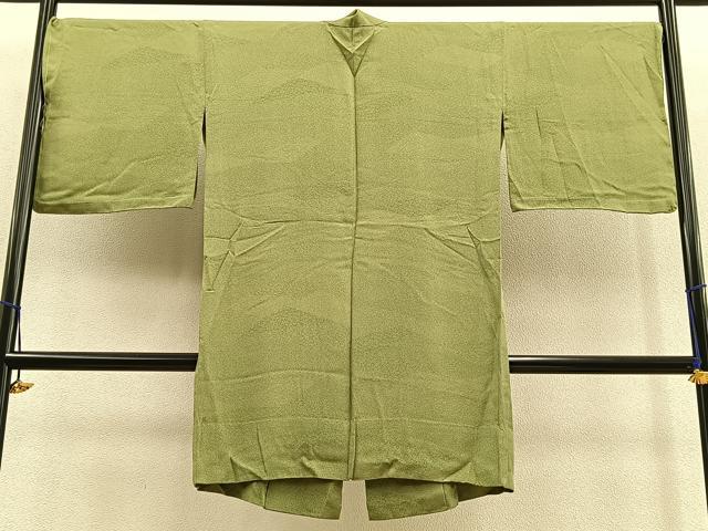 平和屋着物＃道中着　単衣　ロング丈　江戸小紋　寄せ小紋柄　正絹　逸品　未使用　BAAU0063gt