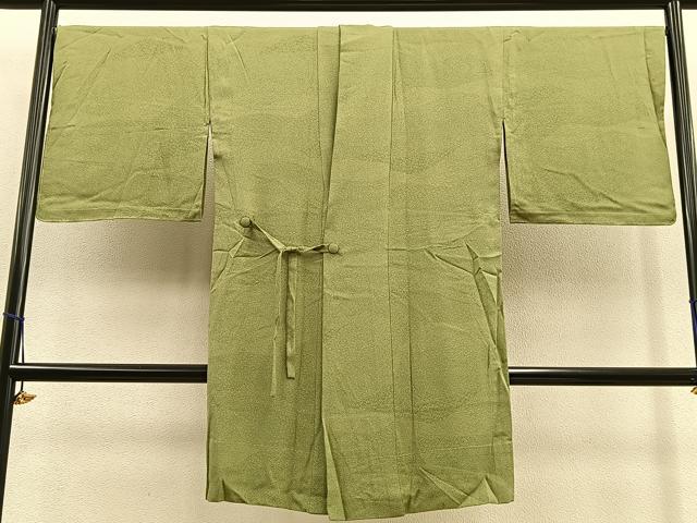 平和屋着物＃道中着　単衣　ロング丈　江戸小紋　寄せ小紋柄　正絹　逸品　未使用　BAAU0063gt