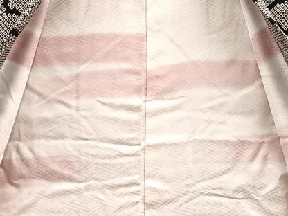 平和屋着物＃羽織 総絞り 雲重ね文 黒地 正絹 逸品 BAAU0064gt
