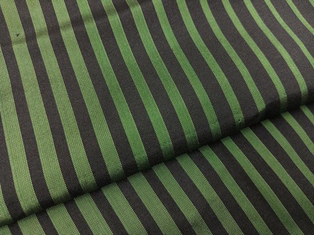 平和屋着物∞道行コート　本場縞大島紬　ロング丈　縞　正絹　逸品　BAAU0065gt