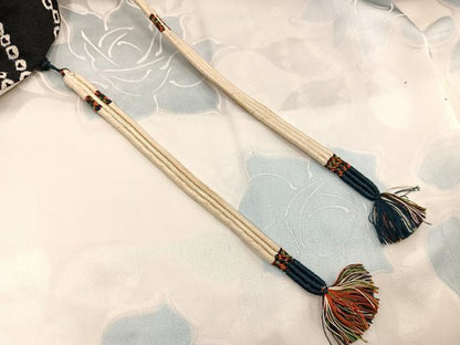 平和屋着物＃羽織　総絞り　麻の葉文様　黒地　正絹　逸品　BAAU0076gt