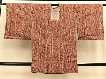 平和屋着物▽道行コート　スリーシーズン　春夏秋　塵除け　ショール付き　組織り　正絹　逸品　BAAU0091gt