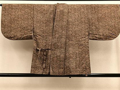 平和屋着物∞道中着 本場染大島紬 吉祥花菱文 正絹 逸品 BAAU0096gt