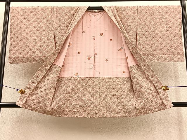 平和屋着物＃羽織　紬地　総絞り　正絹　逸品　未使用　BAAU0112gt