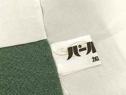 平和屋着物●上質な色無地 老竹色 正絹 逸品 BAAU0126gt