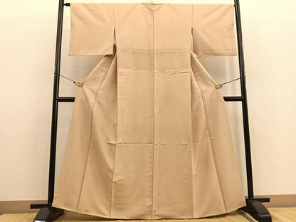 平和屋着物●上質な紬　飴色　正絹　逸品　BAAU0160gt