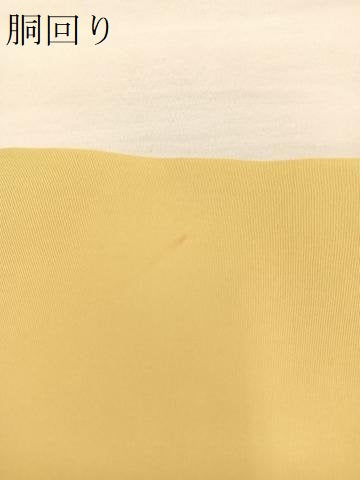 平和屋着物●塩瀬 九寸名古屋帯 駒刺繍 草花丸文 金糸 正絹 逸品 未使用 BAAU0352mz