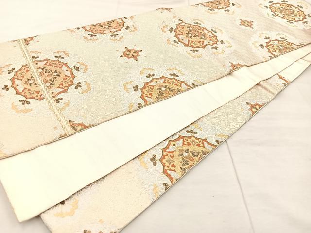 平和屋着物◎六通柄袋帯 正倉院 金銀糸 正絹 逸品 BAAU0369mz