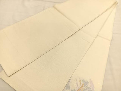 平和屋着物◎太鼓柄袋帯 綴れ 渡橋風景文 金銀糸 正絹 逸品 BAAU0891hv