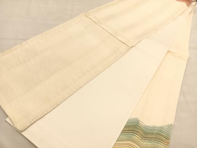 平和屋着物◎太鼓柄袋帯　霞文　正絹　逸品　未使用　BAAU0899hv