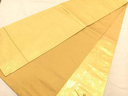 平和屋着物◎太鼓柄袋帯 作家物 寿 金糸 正絹 逸品 BAAU1023hv