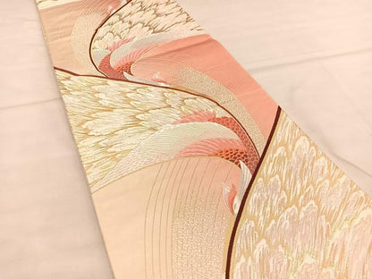 平和屋着物◎両面 六通柄袋帯 鳳凰 正絹 逸品 BAAU1109hv