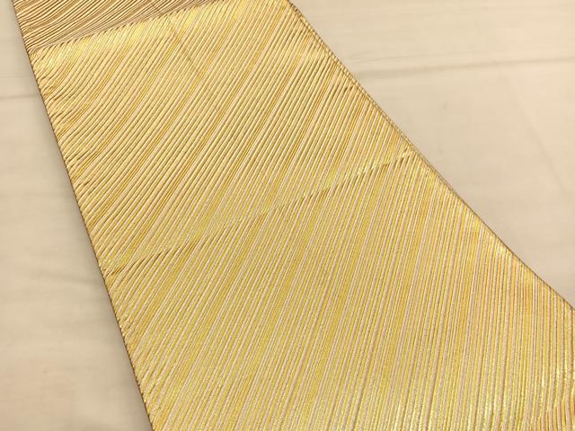 平和屋着物◎両面 全通柄袋帯 斜線文 金銀糸 正絹 逸品 BAAU1210hv