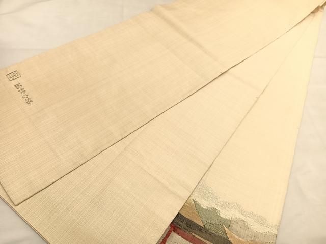 平和屋着物◎太鼓柄袋帯　作家物　愉快な路　金銀糸　正絹　逸品　BAAU1292hv
