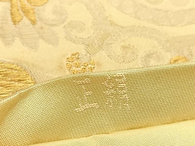 平和屋着物◎六通柄袋帯　こま錦　狩猟丸文　金銀糸　正絹　逸品　BAAU1346hv