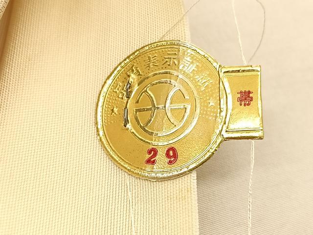 平和屋着物◎西陣 まいづる謹製 六通柄袋帯 正倉院 金銀糸 証紙付き 正絹 逸品 BAAU1489hv