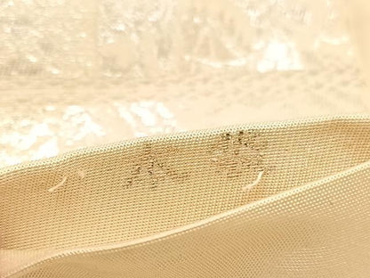 平和屋着物◎六通柄 本袋帯 狩猟丸文 純銀箔 正絹 逸品 BAAU1573hv