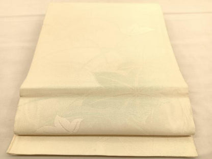 平和屋着物＊夏物　六通柄袋帯　楓　銀糸　正絹　逸品　BAAU1677hv