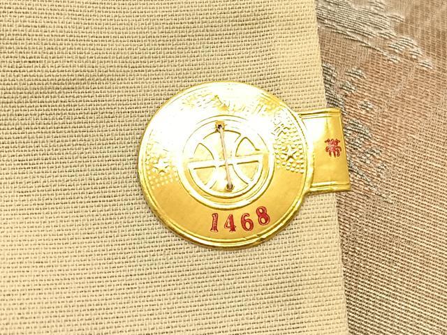 平和屋着物◎西陣 六通柄袋帯 風景文 銀糸 証紙付き 正絹 逸品 未使用 BAAU1951hv