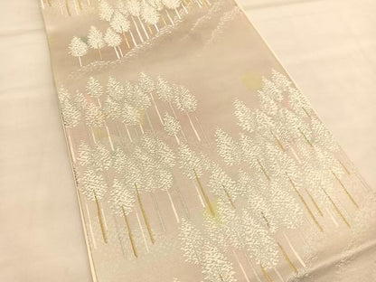 平和屋着物◎六通柄袋帯 唐織 北山 金銀糸 正絹 逸品 BAAU1983hv