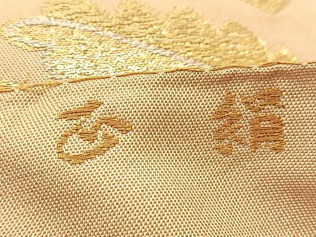 平和屋着物◎六通柄　本袋帯　宝相華　金銀糸　正絹　逸品　BAAU2003yc
