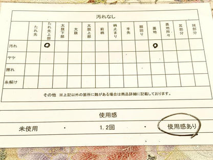 平和屋着物◎太鼓柄袋帯 綴れ 鳳凰花文 金銀彩 正絹 逸品 BAAU2006yc