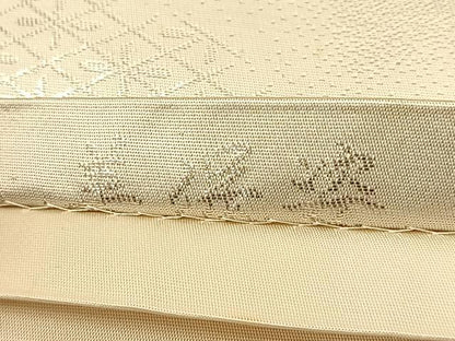 平和屋着物◎六通柄袋帯 唐織 美保姿 鼓花文 銀糸 正絹 逸品 BAAU2010yc