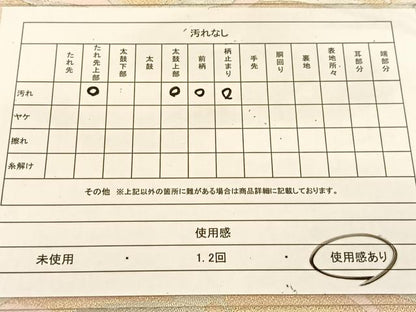 平和屋着物◎西陣 服部織物謹製 松風 芝草文 銀糸 六通柄袋帯 正絹 逸品 BAAU2012yc