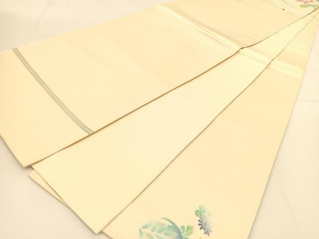 平和屋着物◎太鼓柄袋帯 鳳凰花文 銀通し地 正絹 逸品 BAAU2018yc