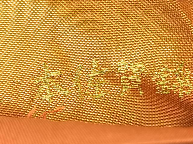 平和屋着物◎本佐賀錦 六通柄袋帯 紬彩箔 流水几帳文 正絹 逸品 BAAU2051yc