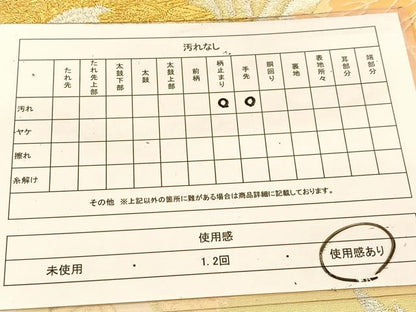 平和屋着物◎六通柄袋帯　唐織　乱菊　金銀糸　正絹　逸品　BAAU2165yc