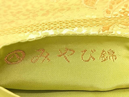 平和屋着物◎六通柄袋帯　唐織　みやび錦　正倉院花文　金糸　正絹　逸品　BAAU2264yc