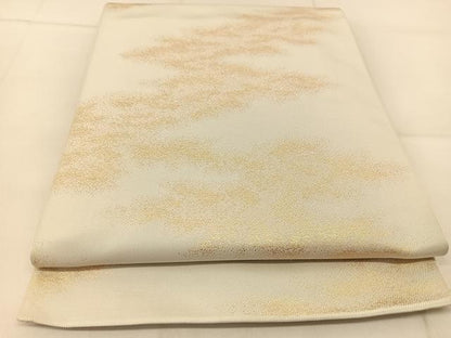 平和屋着物◎六通柄　本袋帯　霞文　金糸　正絹　逸品　BAAU2335yc