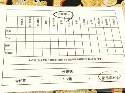 平和屋着物◎六通柄袋帯　蜀江正倉院花文　黒地　金銀糸　正絹　逸品　BAAU2350yc