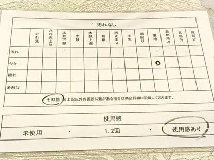 平和屋着物◎六通柄袋帯　笹竹文　銀糸　正絹　逸品　BAAU2428yc
