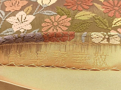 平和屋着物◎六通柄袋帯　唐織　能楽聚華紋　金糸　正絹　逸品　BAAU2586yc