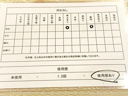 平和屋着物◎六通柄 本袋帯 立波文 金銀糸 正絹 逸品 BAAU2836yc