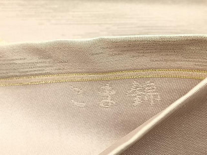 平和屋着物◎六通柄袋帯　こま錦　正倉院丸文　金銀糸　正絹　逸品　BAAU3264hj