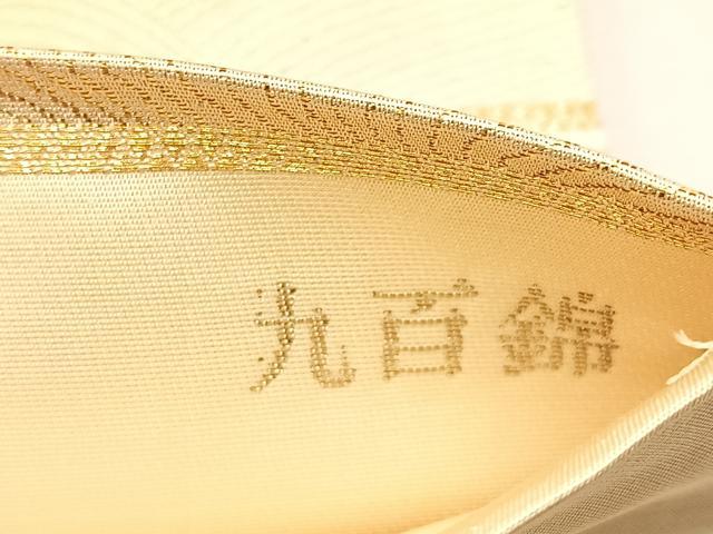 平和屋着物◎六通柄袋帯　唐織　錦波舞苑文　九百錦　金糸　正絹　逸品　BAAU3285hj