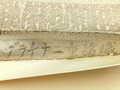 平和屋着物◎六通柄袋帯　京名所風景文　プラチナ二重箔織　正絹　逸品　BAAU3288hj