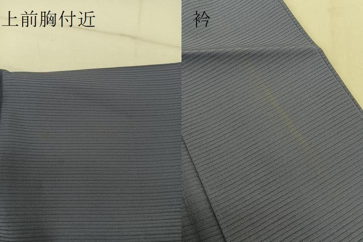 平和屋着物＊夏物 色無地 絽 藤鼠色 正絹 逸品 BAAU3429hj