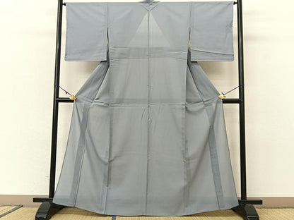 平和屋着物＊夏物 紗紬 縞 正絹 逸品 未使用 BAAU3433hj