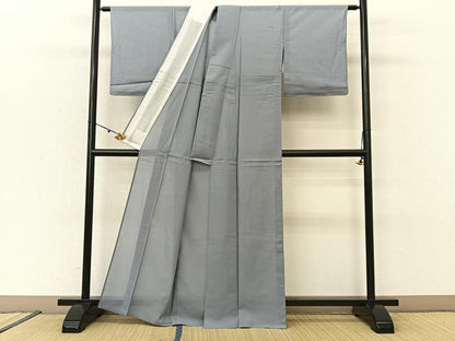 平和屋着物＊夏物 紗紬 縞 正絹 逸品 未使用 BAAU3433hj