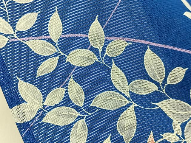 平和屋着物＊夏物 小紋 絽 草花文 洗える着物 BAAU3434hj