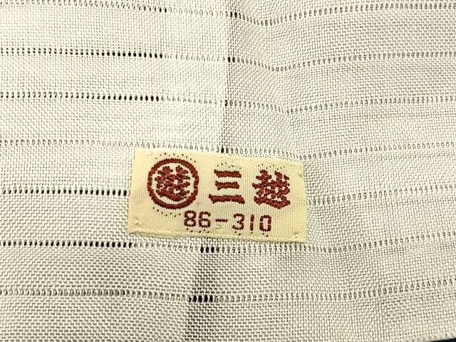 平和屋着物＊夏物 小紋 絽 更紗草花文 たたき染め 三越扱い 正絹 逸品 BAAU3444hj